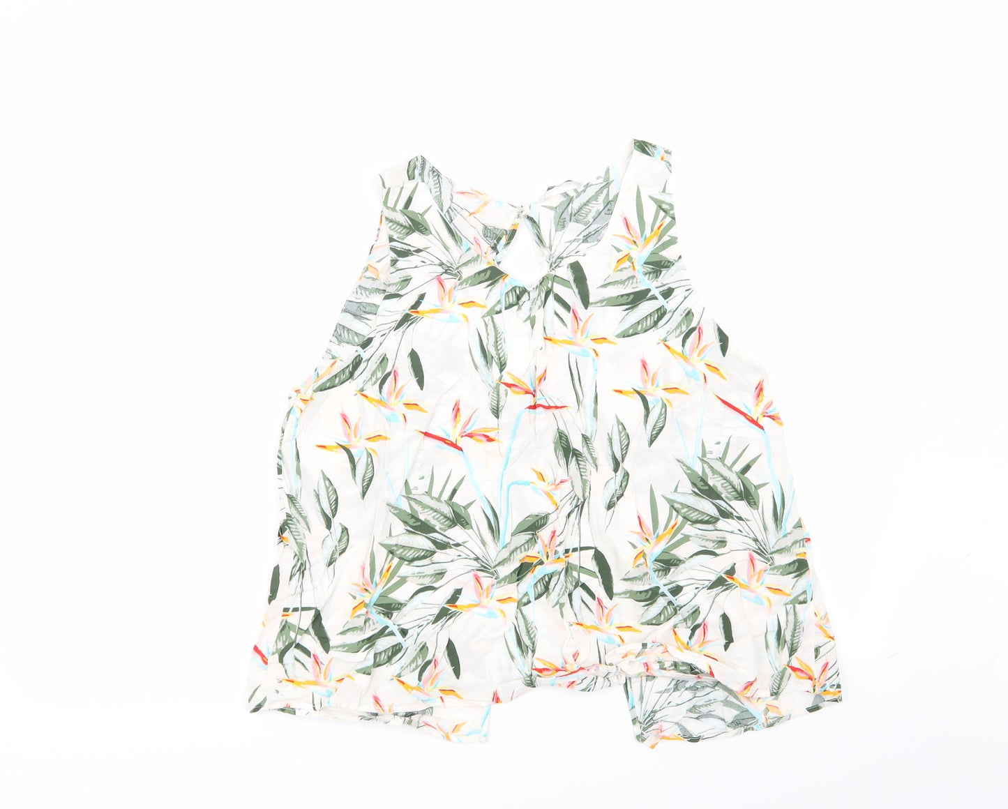 Womens UK Size 10 Only White Basic Blouse