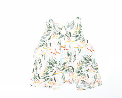 Womens UK Size 10 Only White Basic Blouse
