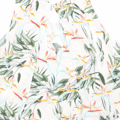 Womens UK Size 10 Only White Basic Blouse