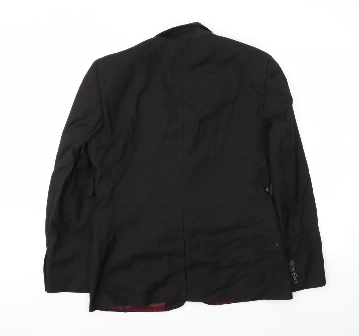 Mens UK Size 42 Topman Regular Black Suit Jacket