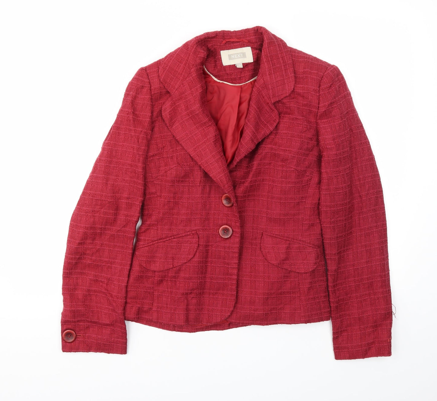 NEXT Womens Red   Jacket Blazer Size 10