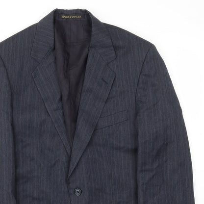 M&S Mens Blue   Jacket Blazer Size 38