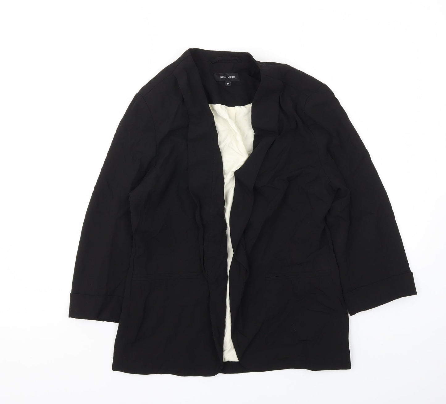 New Look Womens Black   Jacket Blazer Size 14
