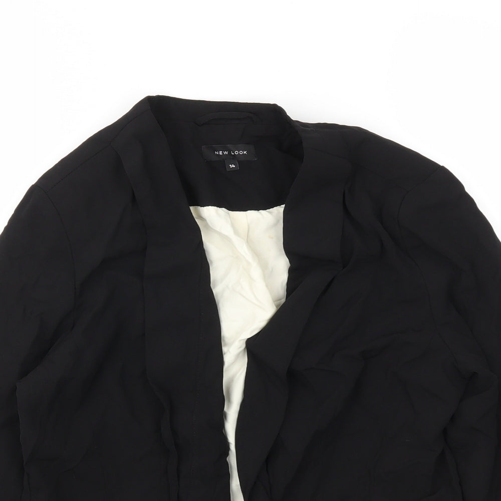 New Look Womens Black   Jacket Blazer Size 14
