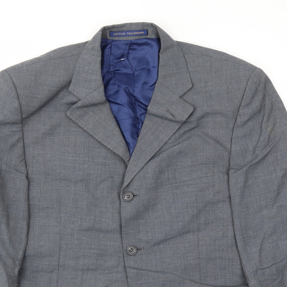 Mens UK Size 40 M&S Regular Grey Suit Jacket