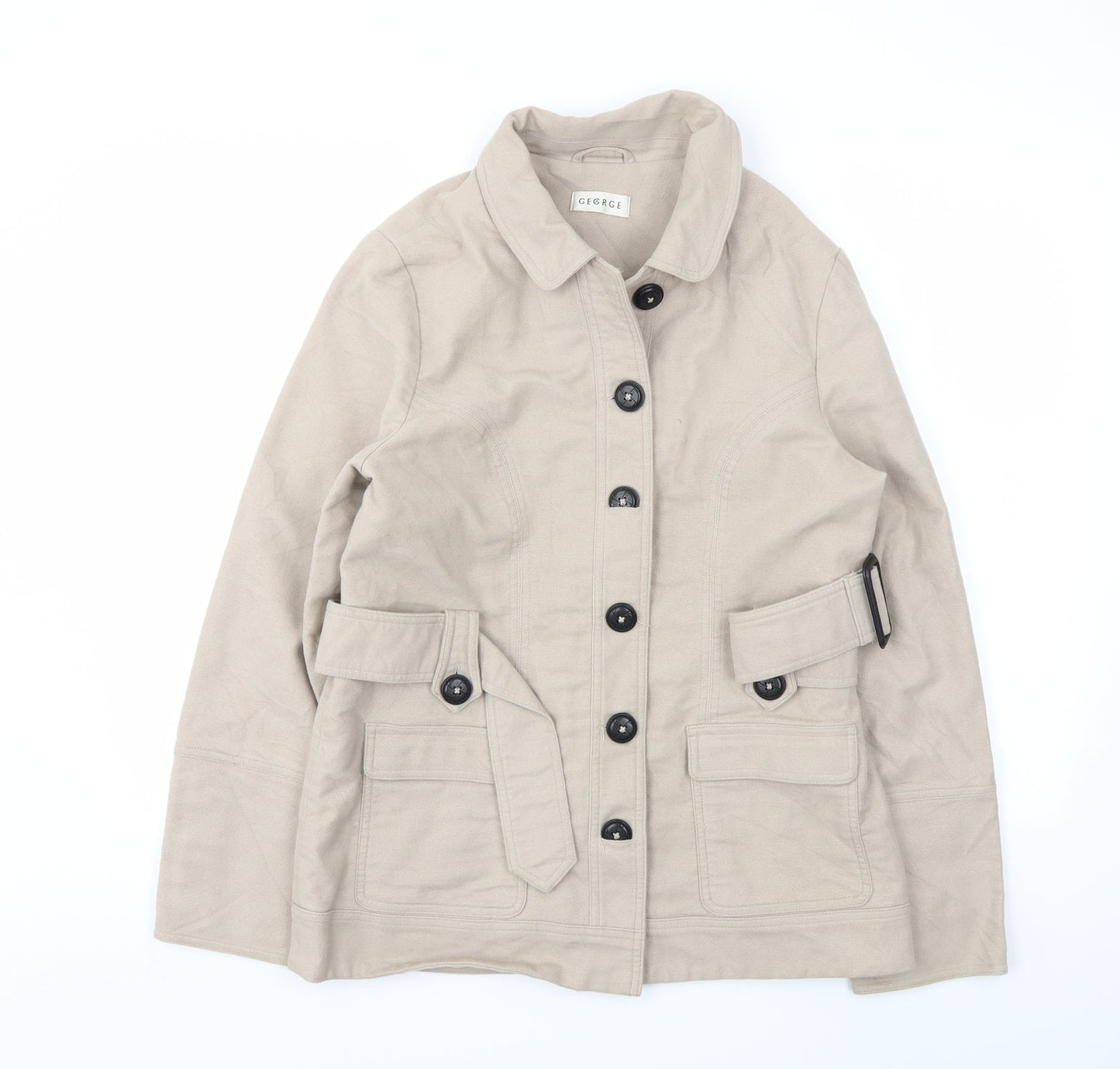 George Womens Beige   Jacket Coat Size 12