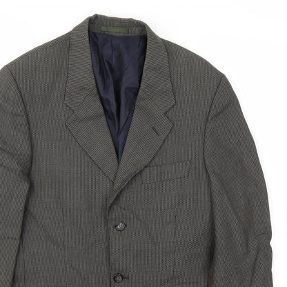 Mens UK Size 38 Debenhams Regular Green Suit Jacket