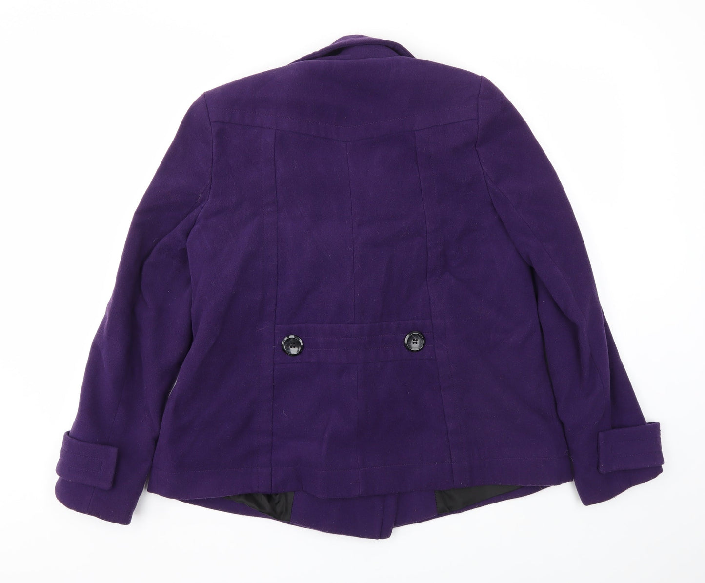 Ethel Austin Womens Purple   Jacket Coat Size 10