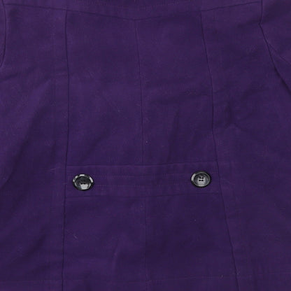 Ethel Austin Womens Purple   Jacket Coat Size 10