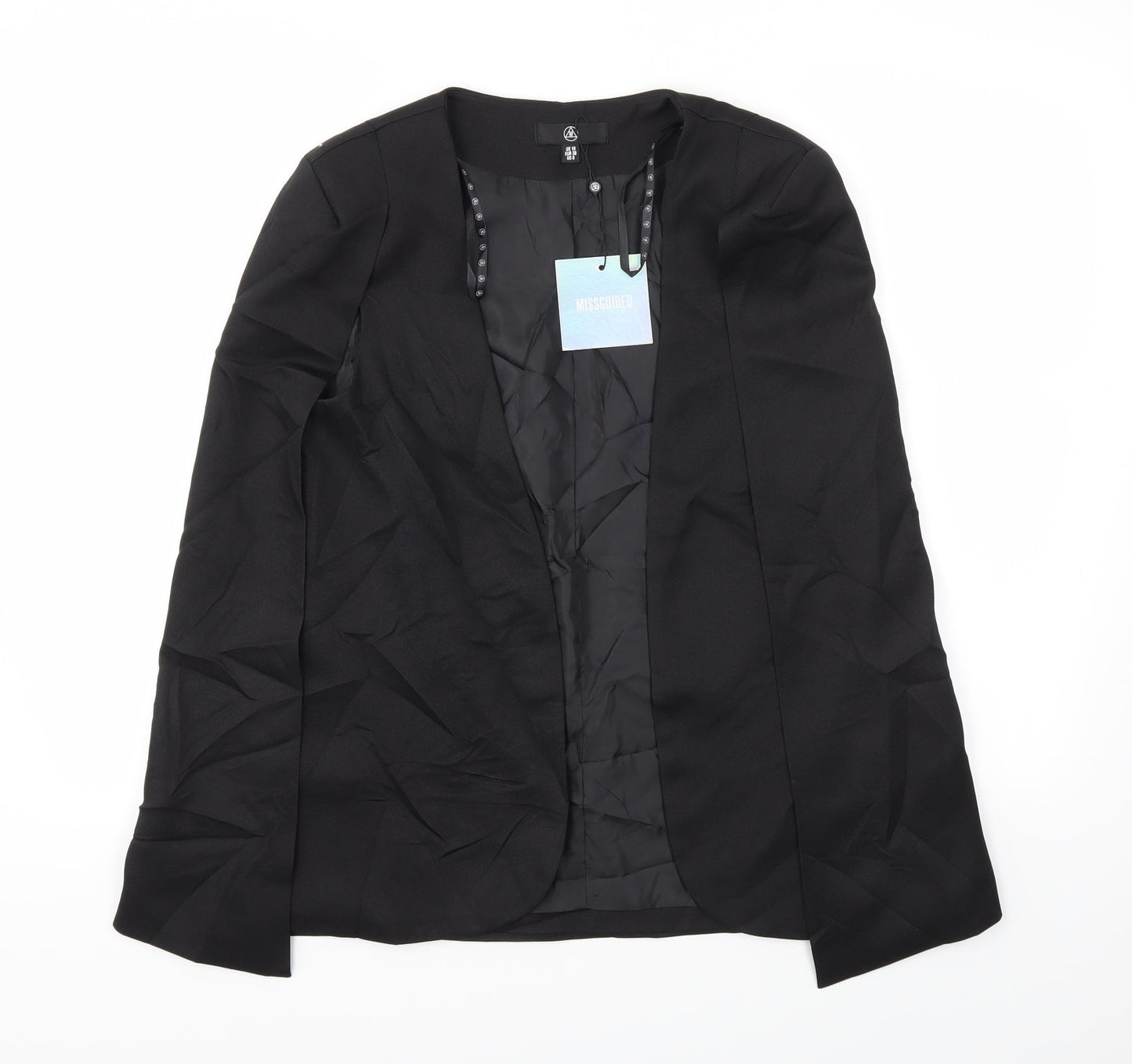 Missguided Womens Black   Jacket Blazer Size 10