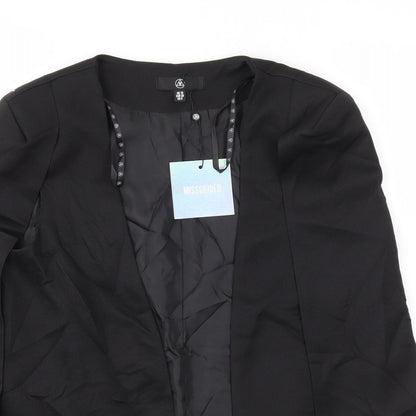 Missguided Womens Black   Jacket Blazer Size 10