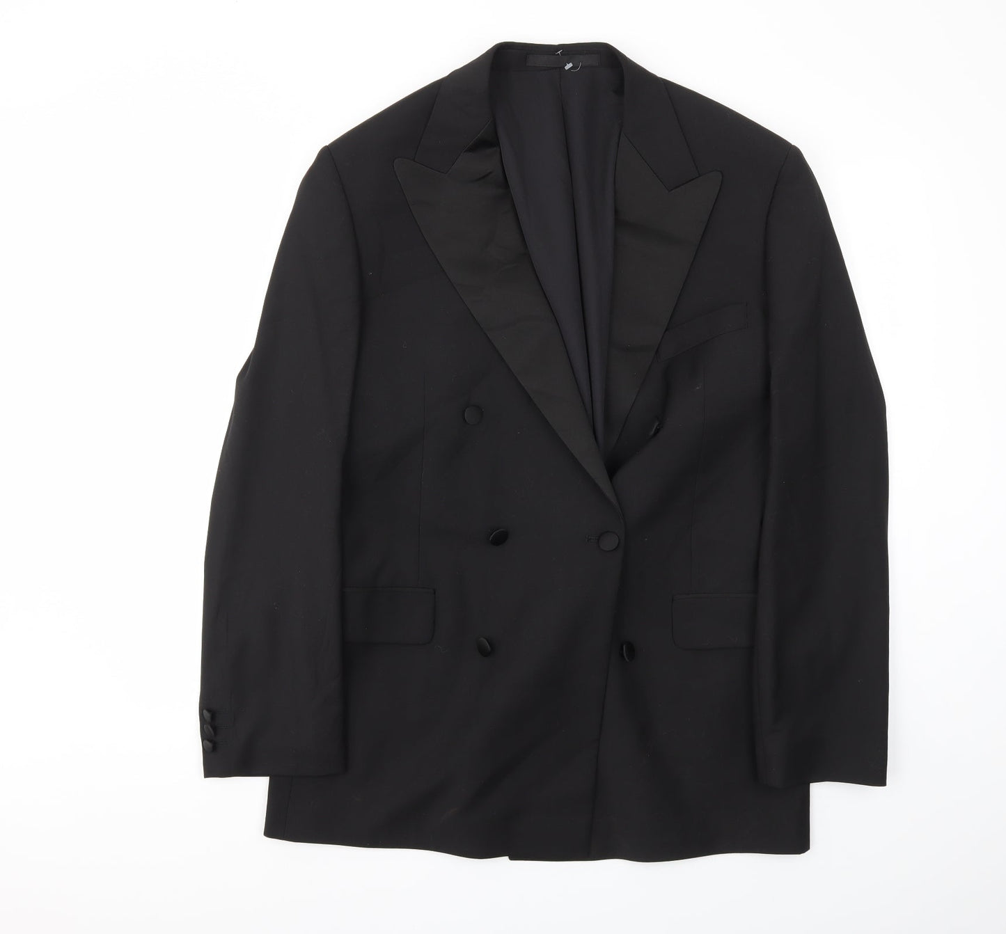 Mens UK Size 42 M&S Regular Black Suit Jacket