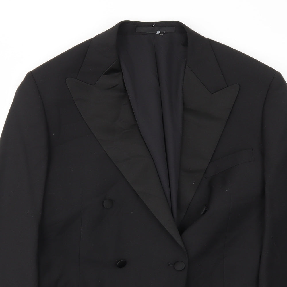 Mens UK Size 42 M&S Regular Black Suit Jacket
