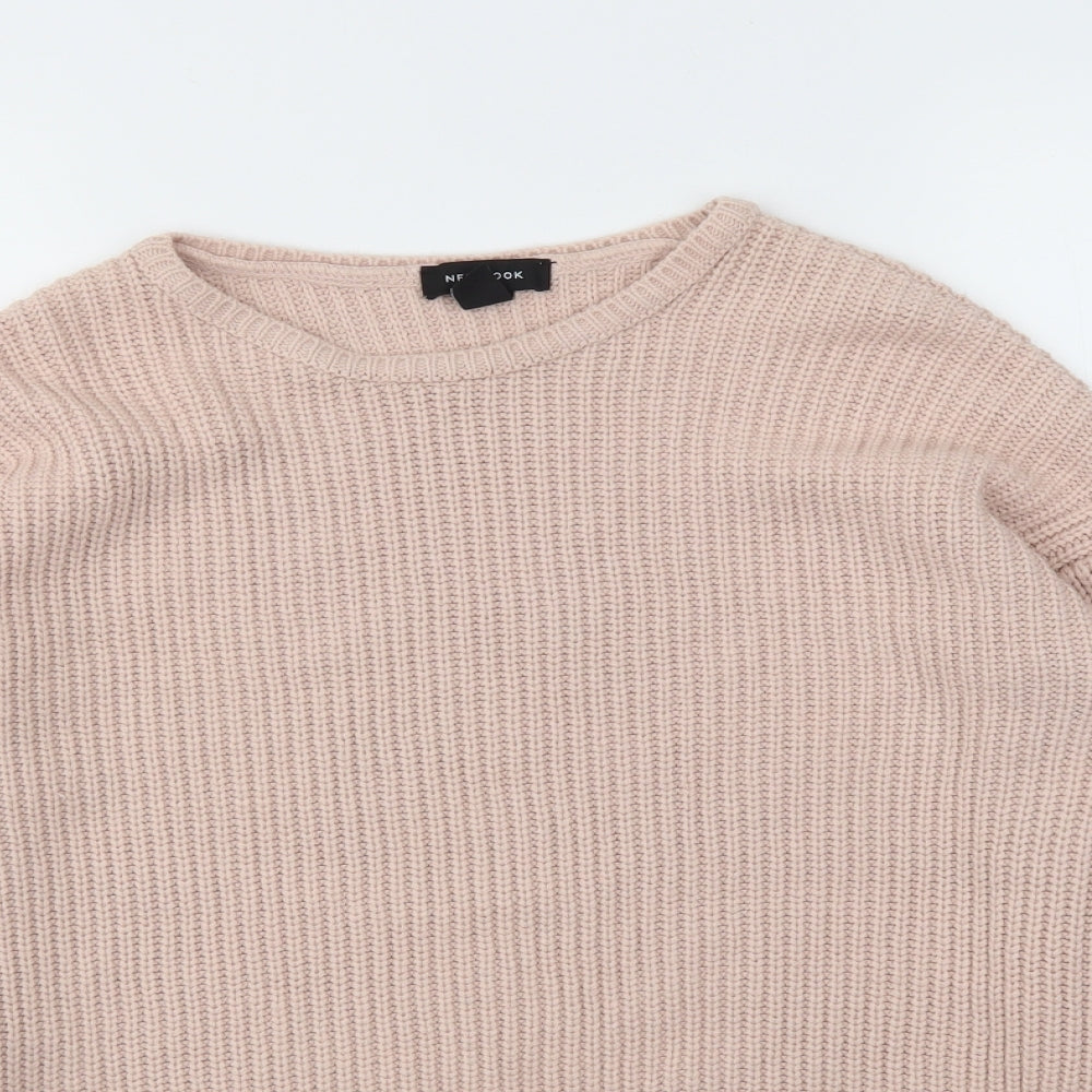 Womens UK Size M New Look Pink Pullover Jumper