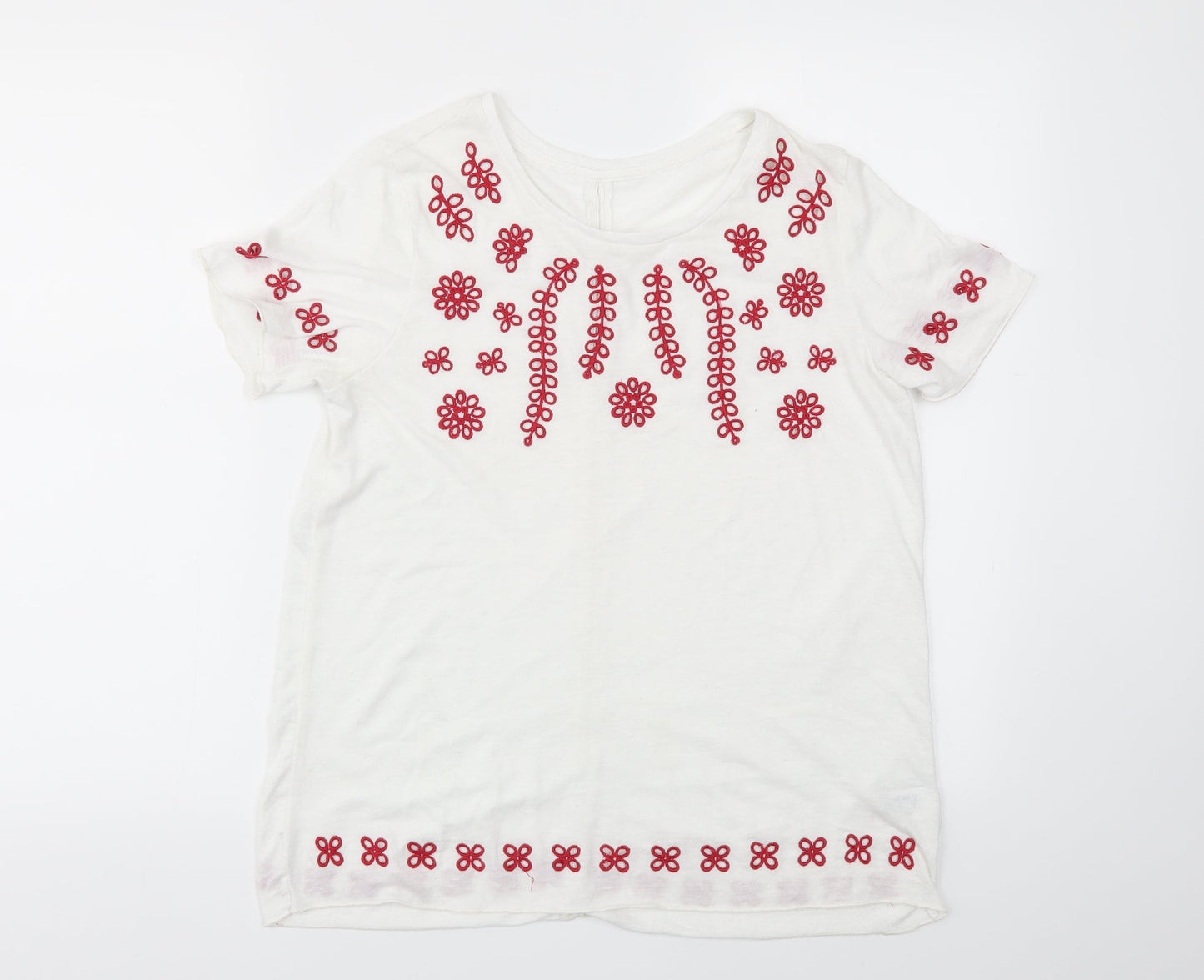 Womens UK Size 10 NEXT Multicoloured Basic T-Shirt