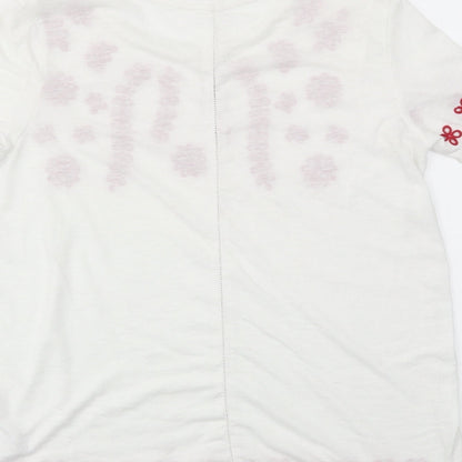 Womens UK Size 10 NEXT Multicoloured Basic T-Shirt