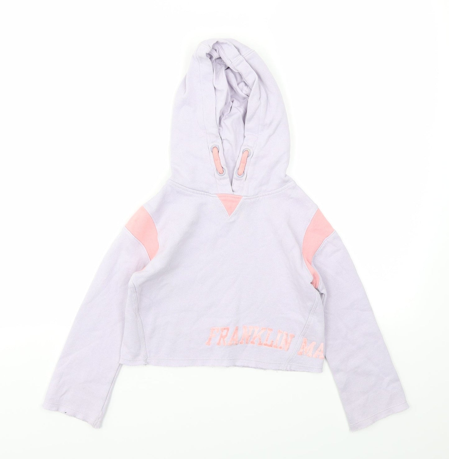 Franklin & Marshall Girls Purple   Pullover Jumper Size 4-5 Years