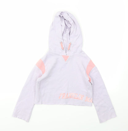 Franklin & Marshall Girls Purple   Pullover Jumper Size 4-5 Years