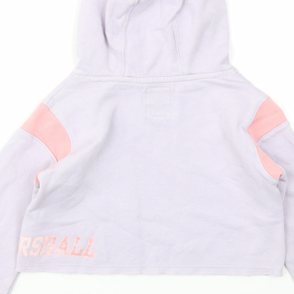 Franklin & Marshall Girls Purple   Pullover Jumper Size 4-5 Years