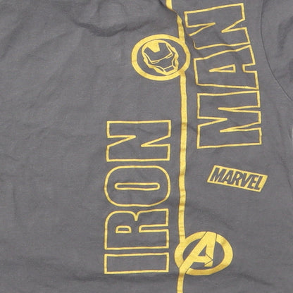 AVENGERS Boys Grey   Basic T-Shirt Size 5 Years