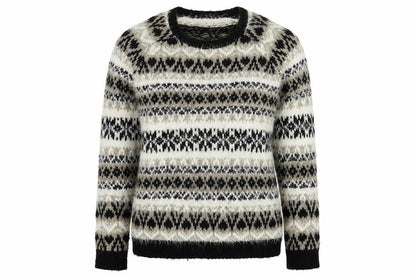 Marks & Spencer Womens Multicoloured Geometric Knit Pullover Jumper Size 10