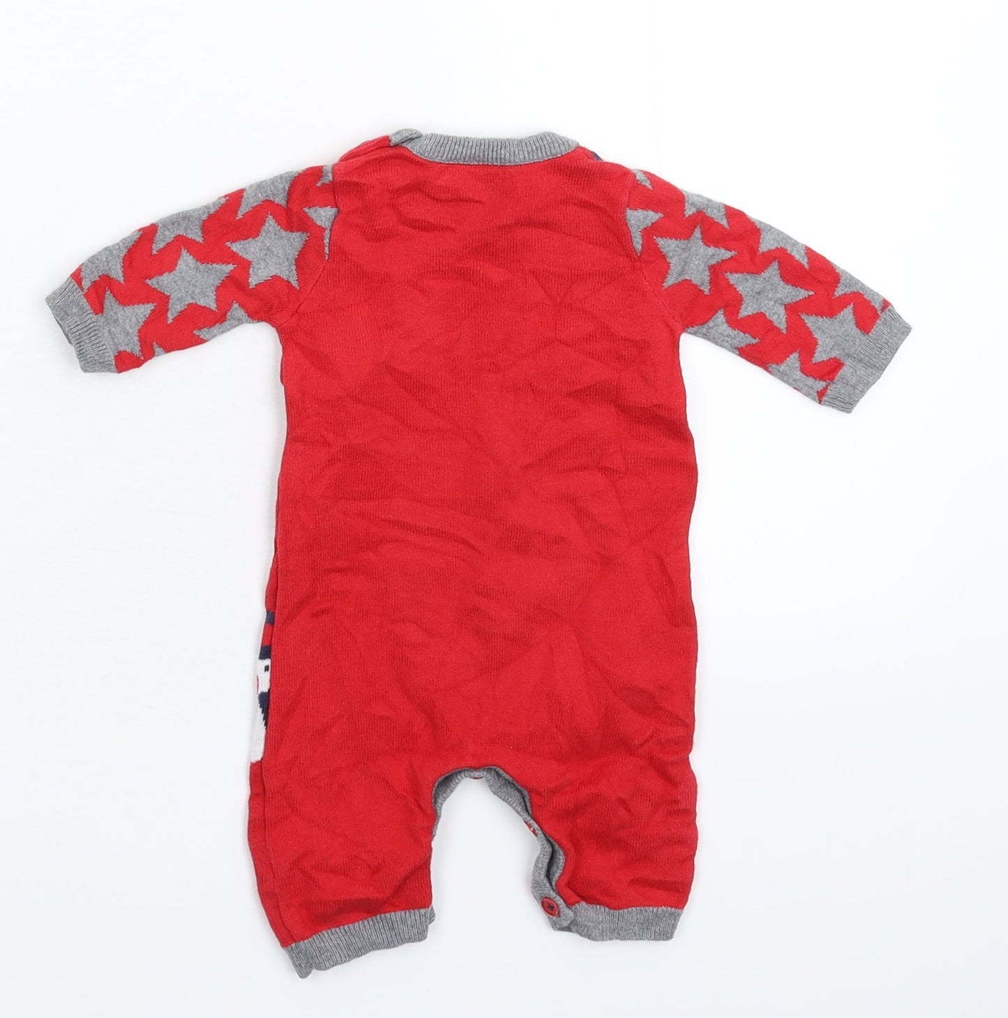George Baby Multicoloured  Knit Babygrow One-Piece Size 0-3 Months