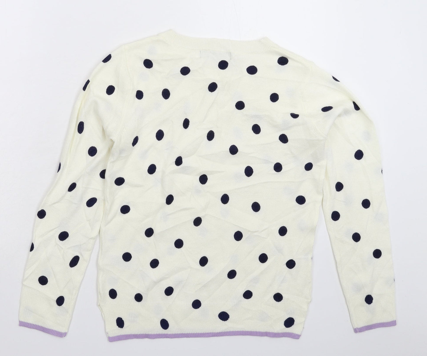 Womens UK Size 6 Marks and Spencer White Pullover Jumper
