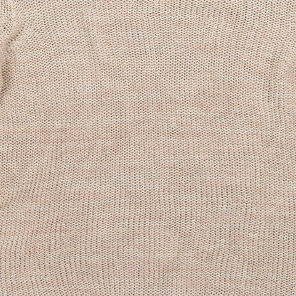 TU Womens Beige  Knit Pullover Jumper Size 14