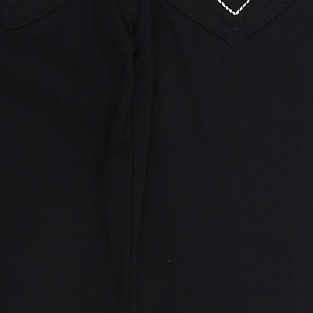 Stacey B Womens Black   Cropped Leggings Size 6 L24 in