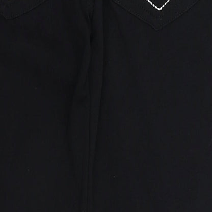 Stacey B Womens Black   Cropped Leggings Size 6 L24 in