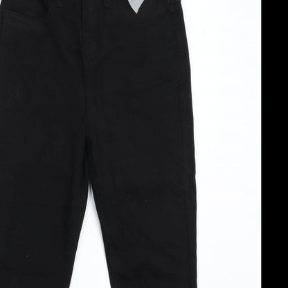 B You Womens Black  Denim Cropped Jeans Size 8 L22 in