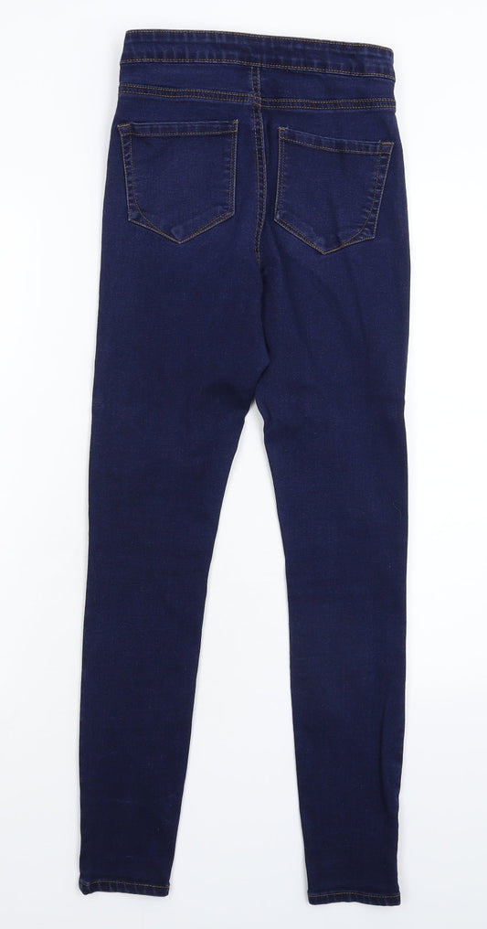 Denim & Co. Womens Blue  Denim Jegging Jeans Size 8 L27 in