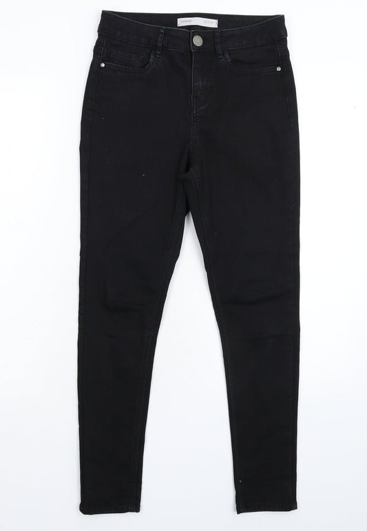 George Womens Black  Denim Skinny Jeans Size 8 L27 in
