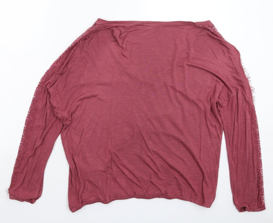 Womens UK Size 18 JD Williams Pink Basic Blouse