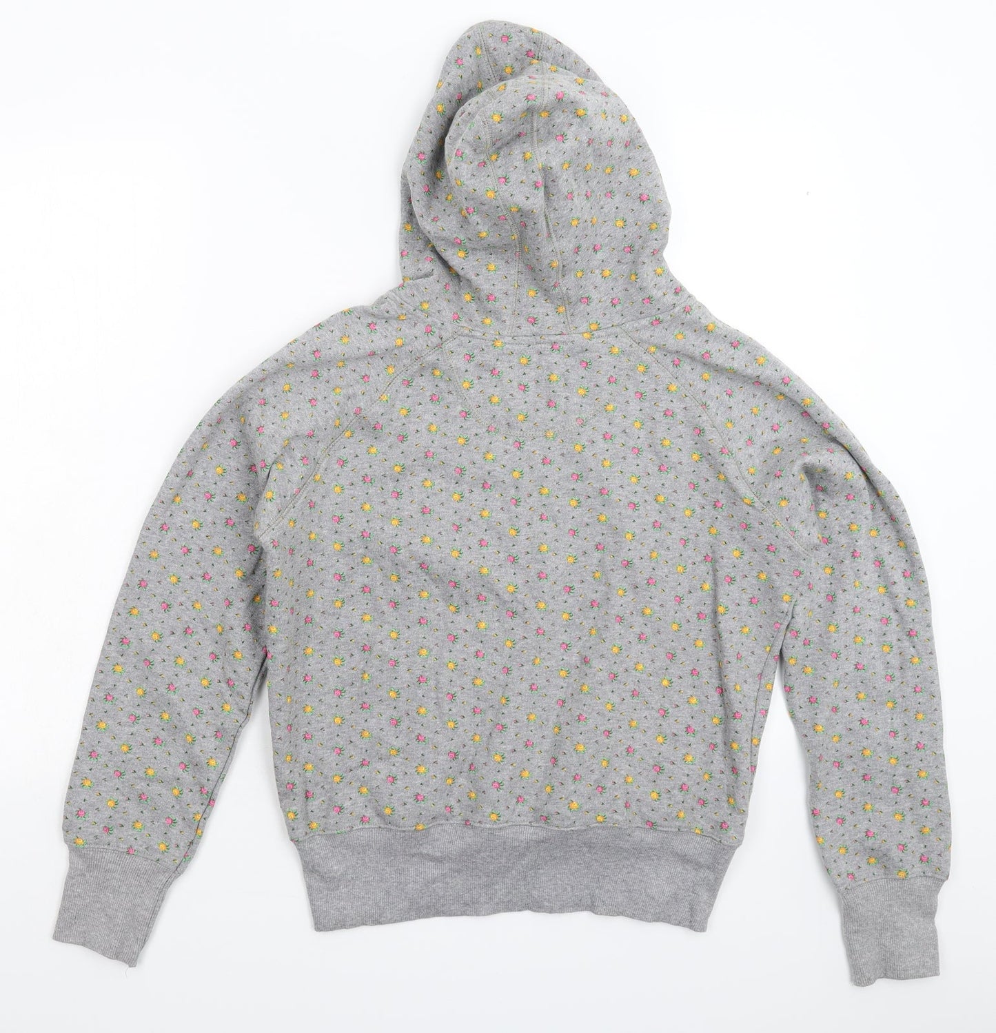 Steve & Barry's Womens Grey Floral  Pullover Hoodie Size L