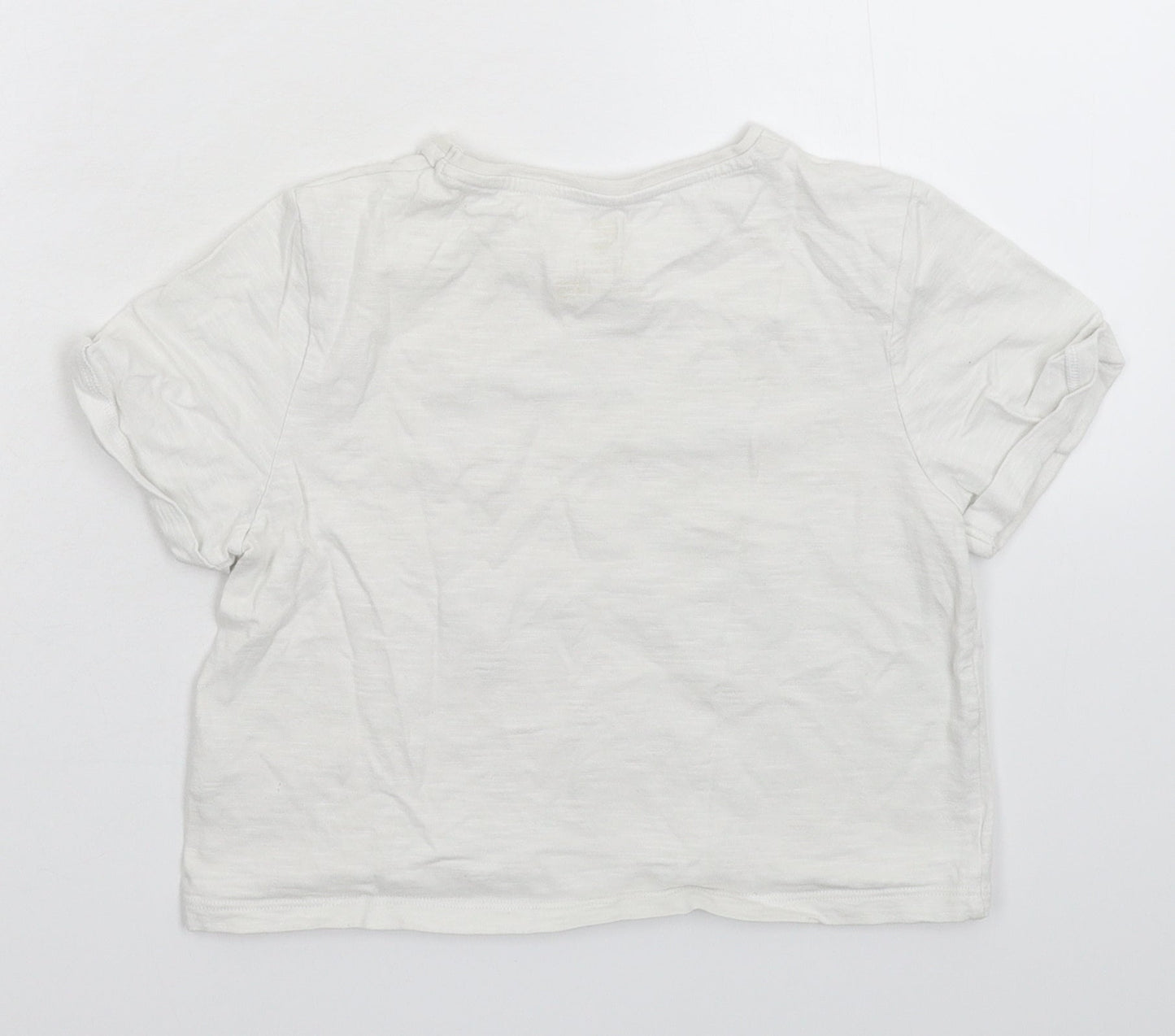 F&F Girls White   Basic T-Shirt Size 9-10 Years