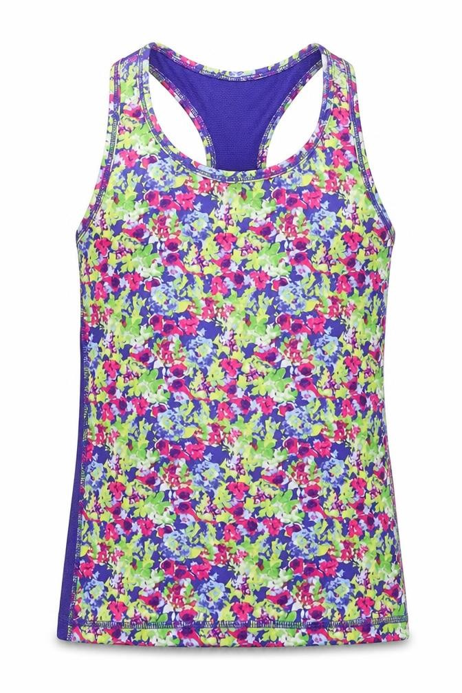 Girls UK Size 7-8 Years 90 Degree Multicoloured Basic Tank