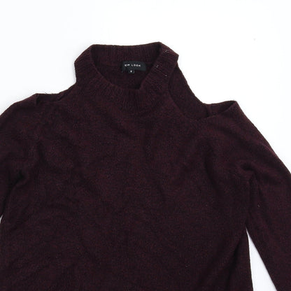 Womens UK Size S New Look Brown Pullover Jumper