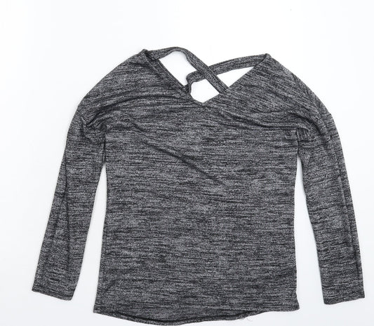 F&F Womens Grey  Knit Pullover Jumper Size 6