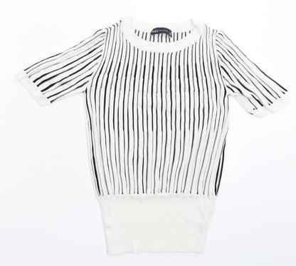 Womens UK Size 6 Marks and Spencer White Pullover Jumper