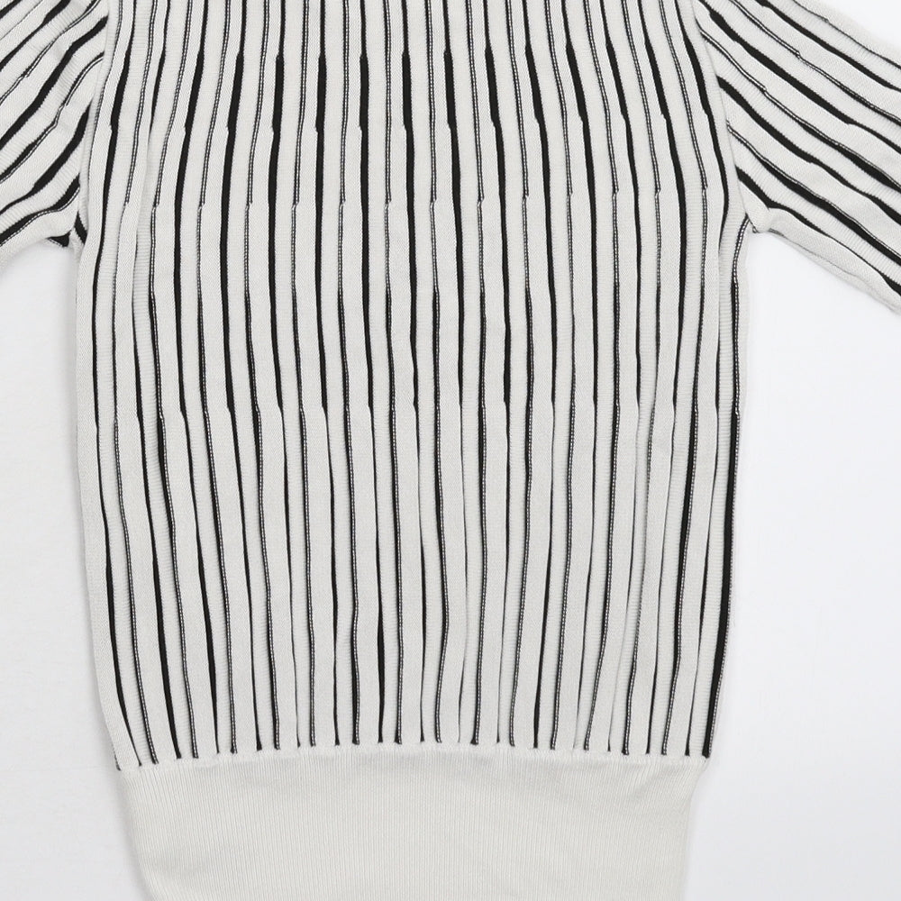Womens UK Size 6 Marks and Spencer White Pullover Jumper