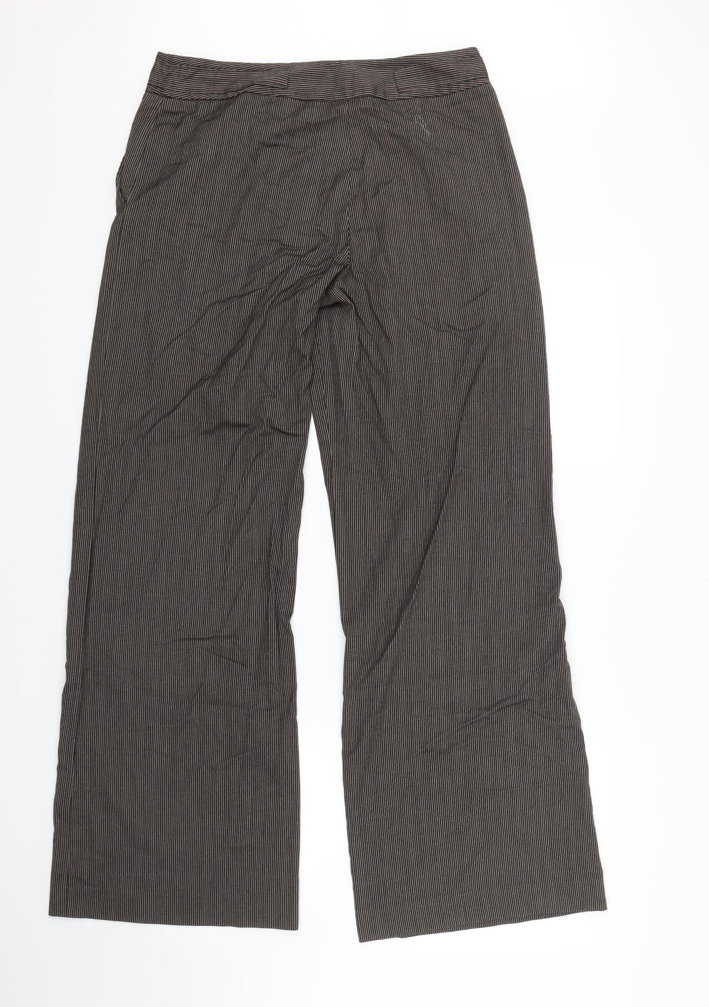 F&F Womens Blue Striped  Trousers  Size 14 L29 in