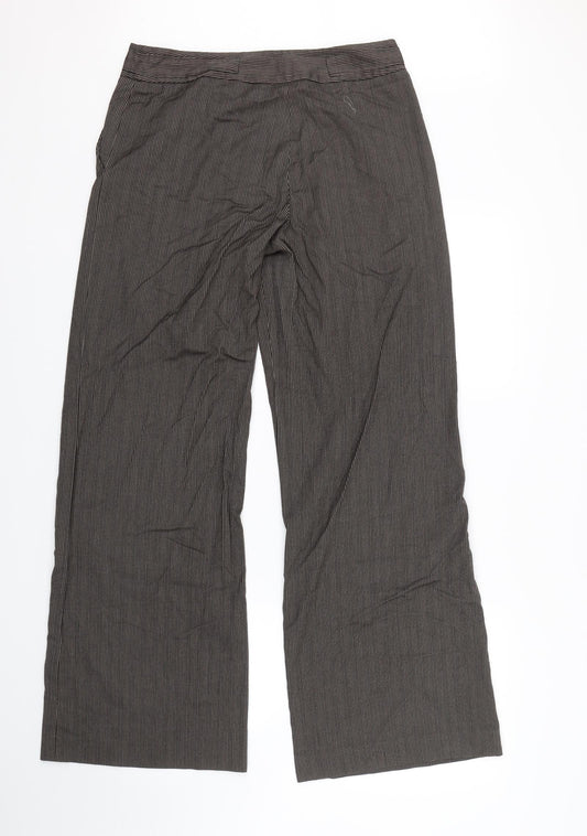 F&F Womens Blue Striped  Trousers  Size 14 L29 in