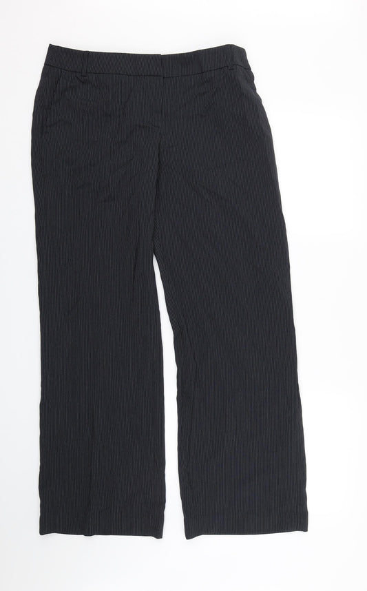 F&F Womens Blue Striped  Trousers  Size 14 L29 in