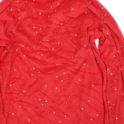 Love to Lounge Womens Red   Top Pyjama Top Size 8  - Stars