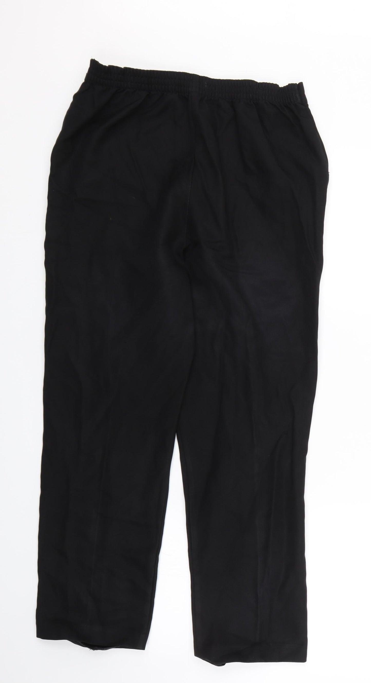 Womens UK Size 10 Papaya Regular Fit  Black Trousers