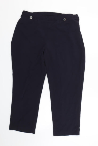 Classic  Womens Blue   Carrot Trousers Size 16 L22 in
