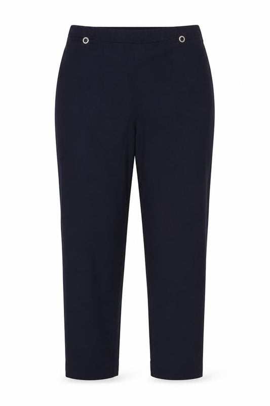 Womens UK Size 16 Classic Regular Fit Carrot Blue Trousers