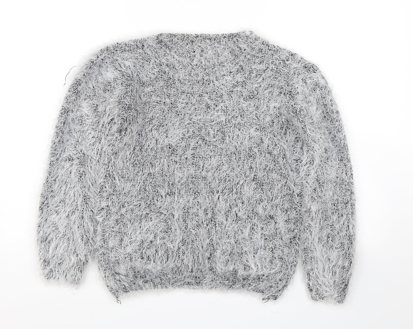 Womens UK Size S Preworn Grey Pullover Jumper