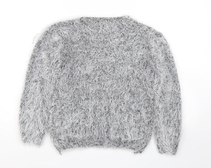 Womens UK Size S Preworn Grey Pullover Jumper